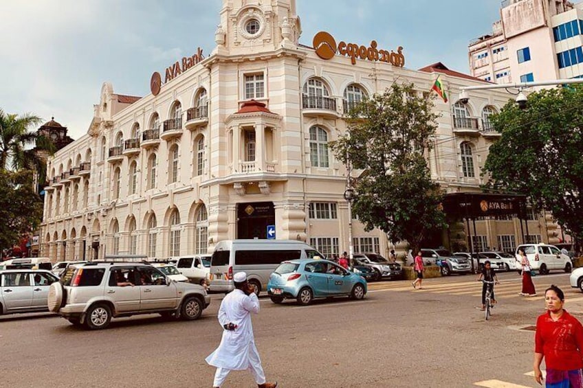 Colonial Buildings around Yangon