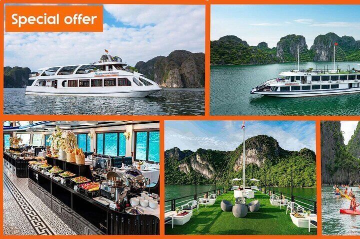 1 Day Tour to Halong Bay Cruise from 3 - 5 star Cruise & Transfer