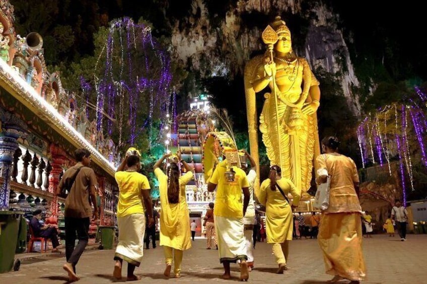 Visit 400 million Years Old Limestone forming Batu Caves