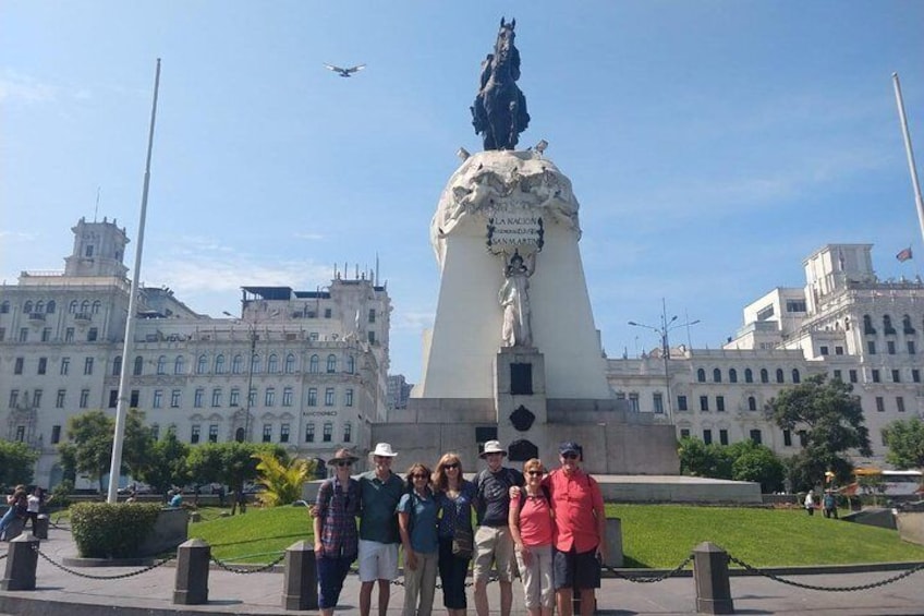 Lima City Walking Tour with Pick-up & Drop Off Small Group