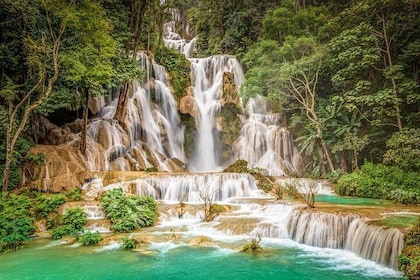 Luang Prabang City Tour & Kuang Si Wasserfälle