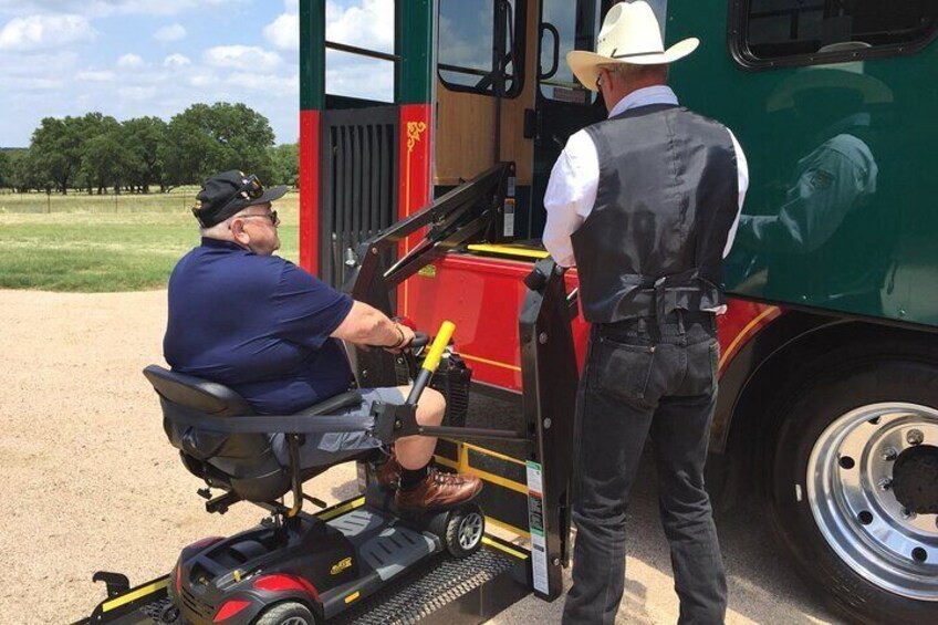 Handicap Access for the mobility impaired
