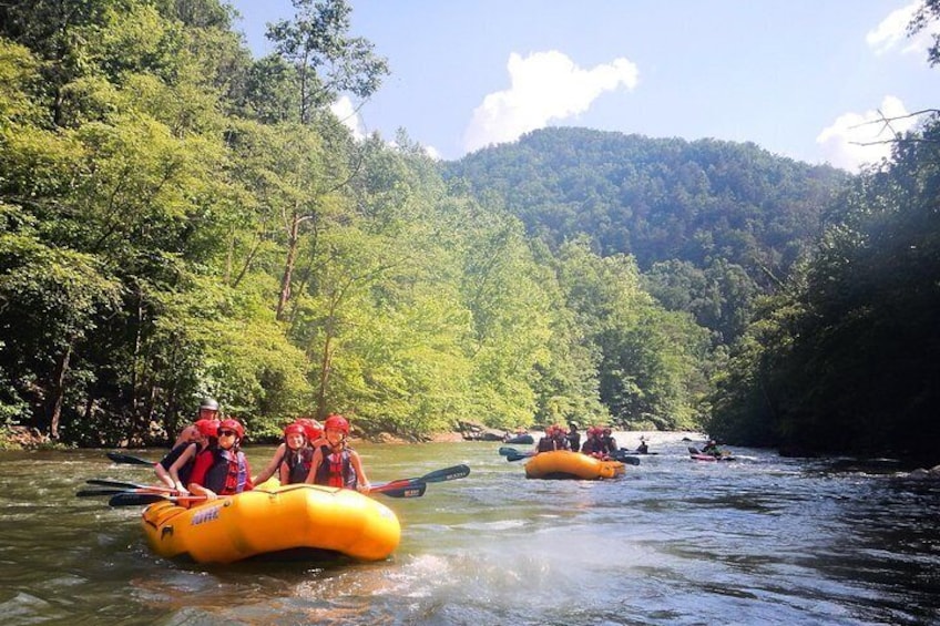 Rafting through the Cherokee National Forest