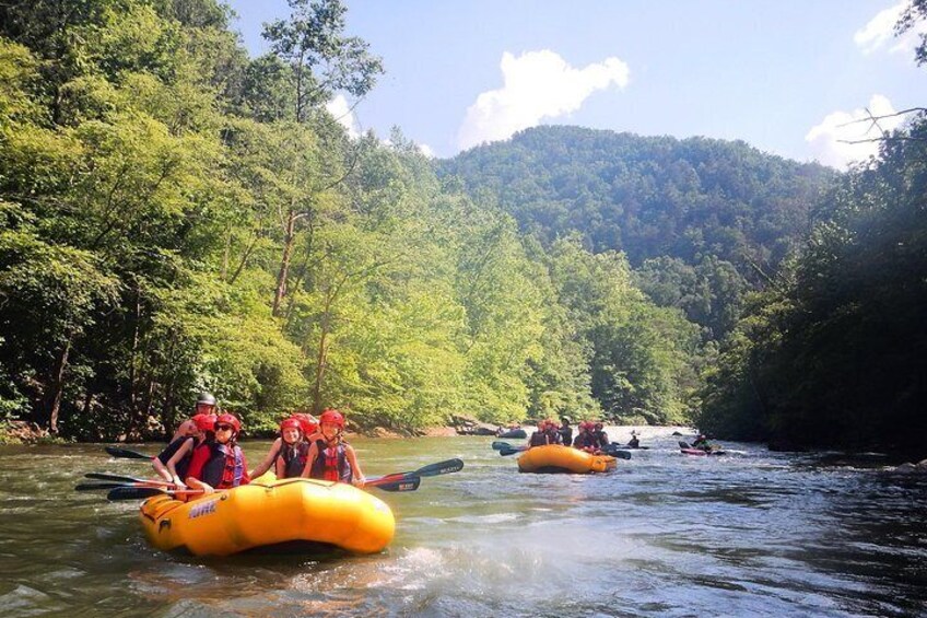 Rafting through the Cherokee National Forest