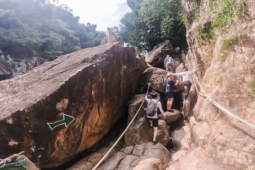 Trekking and Cliff-Jumping at Ba Ho Waterfall - half day tour