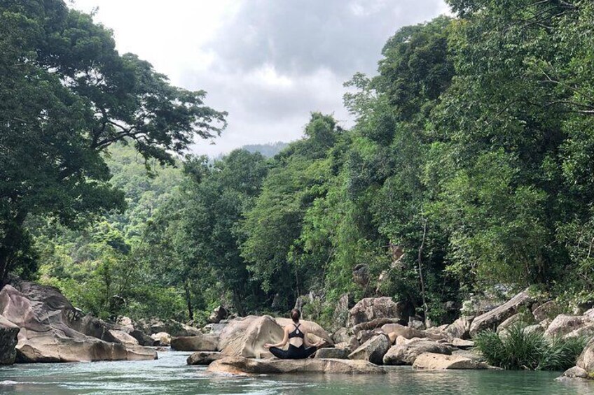 Trekking and Cliff-Jumping at Ba Ho Waterfall with Massage by the Blind