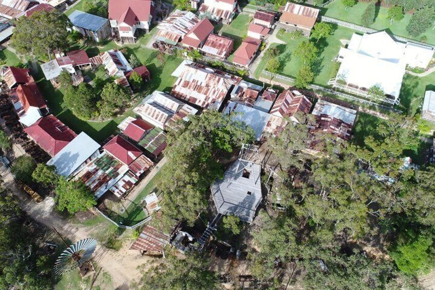 View from the top with over 60 period buildings to explore 