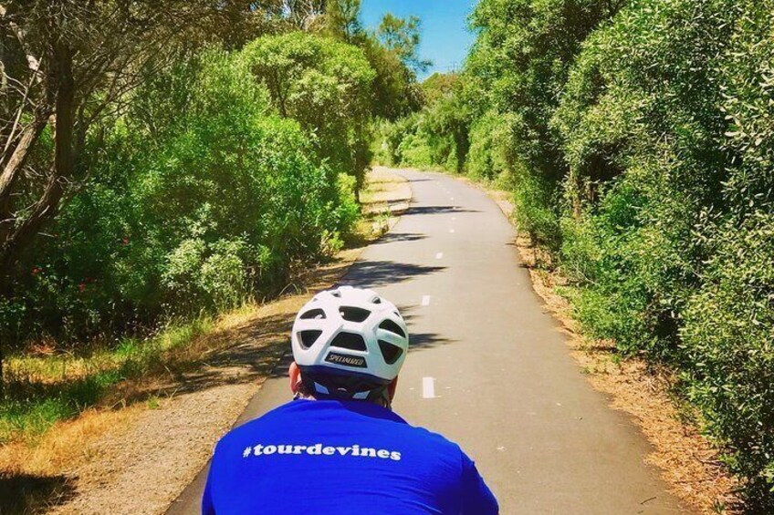 Stress free cycling in McLaren Vale