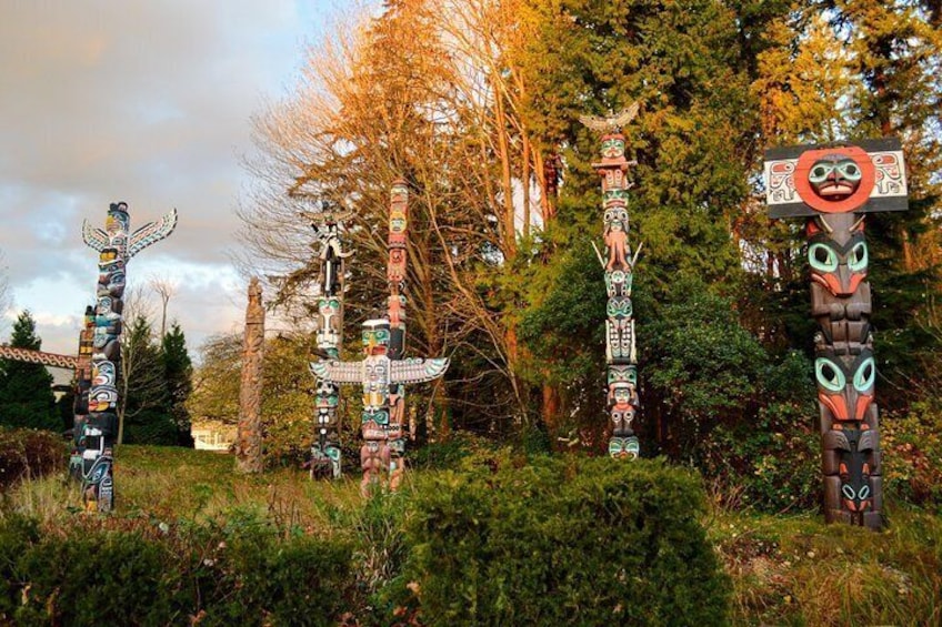 Totem poles in Stanley Park