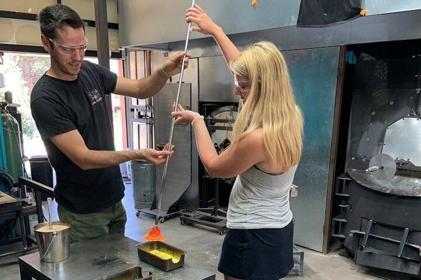 Introduction to Glassblowing Workshop in Sedona