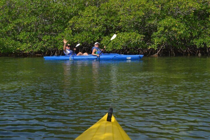 kayaking calm waters