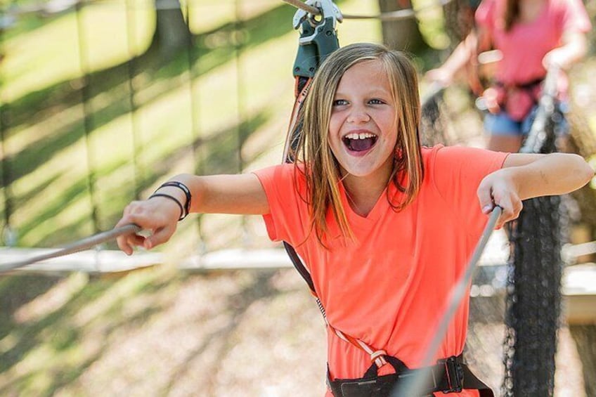 Small-Group 7-Line Zipline Activity at Sevierville Nature Park