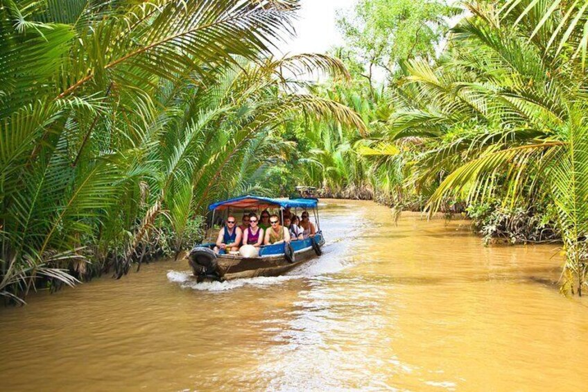 Small Floating Market & Mekong Delta Tour with Kayak, Boat, Bike, Cooking Class