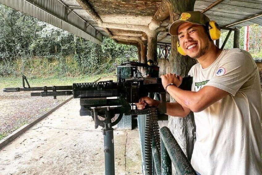 shooting range at Cu Chi Tunnels