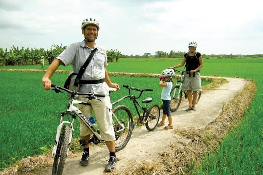 Biking in Mekong Delta