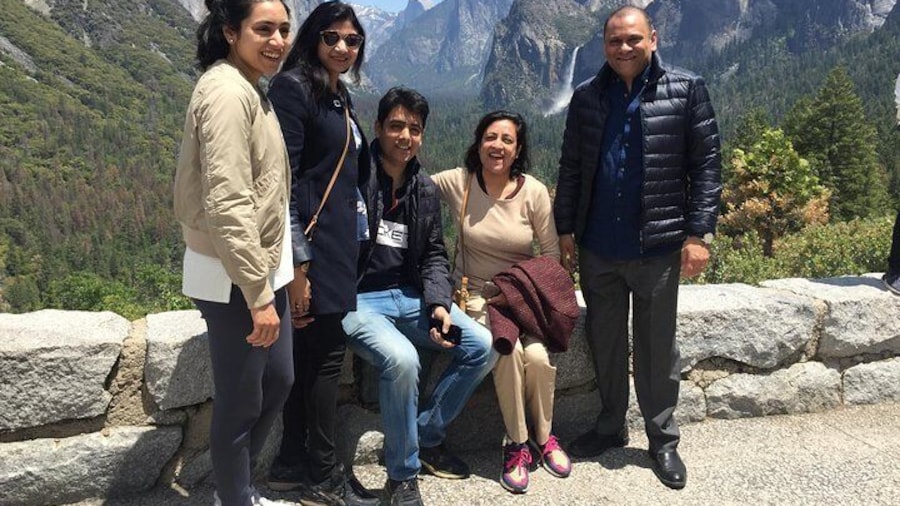 Family having great time