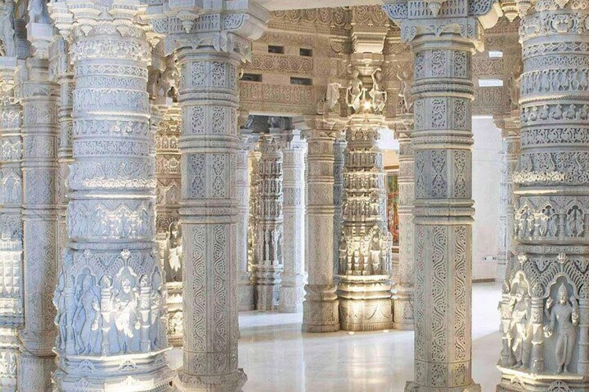 Akshardham Temple Tour Exhibition, Light & Water Show with Transfers