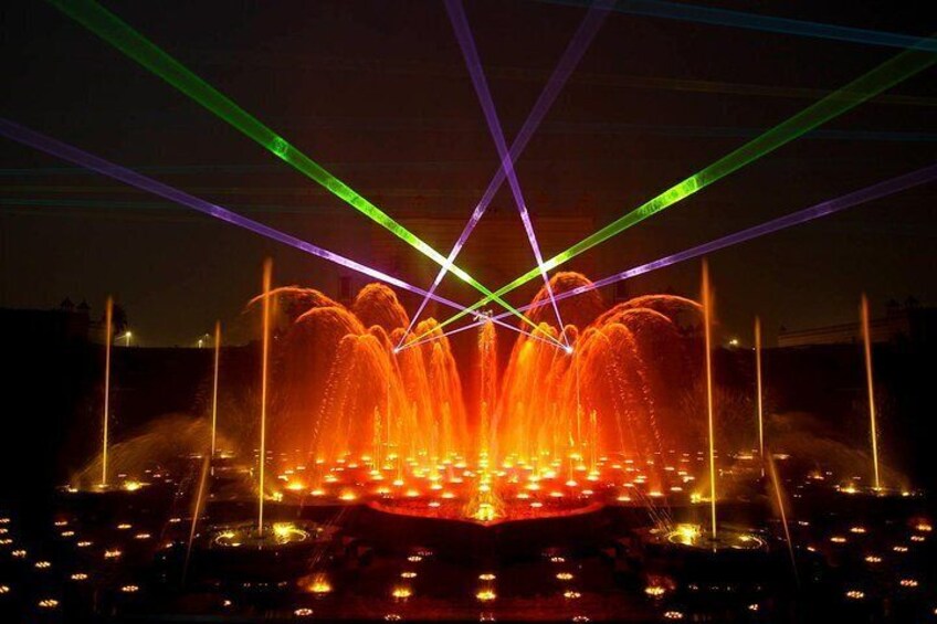 Akshardham Temple Tour Exhibition, Light & Water Show with Transfers