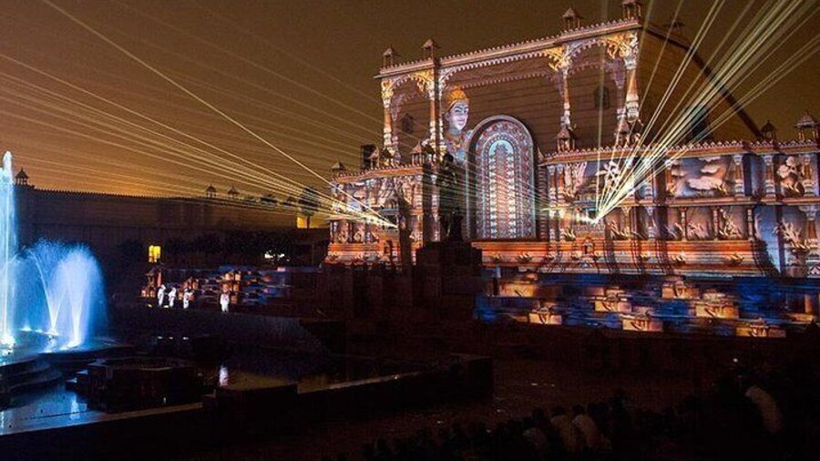 Akshardham Temple Tour Exhibition, Light & Water Show with Transfers