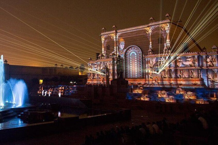 Akshardham Temple Tour Exhibition, Light & Water Show with Transfers