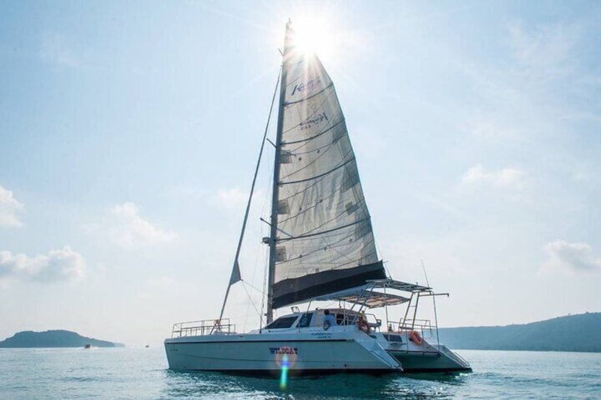Coral Island Tour with Sunset Cruise by Catamaran Charter