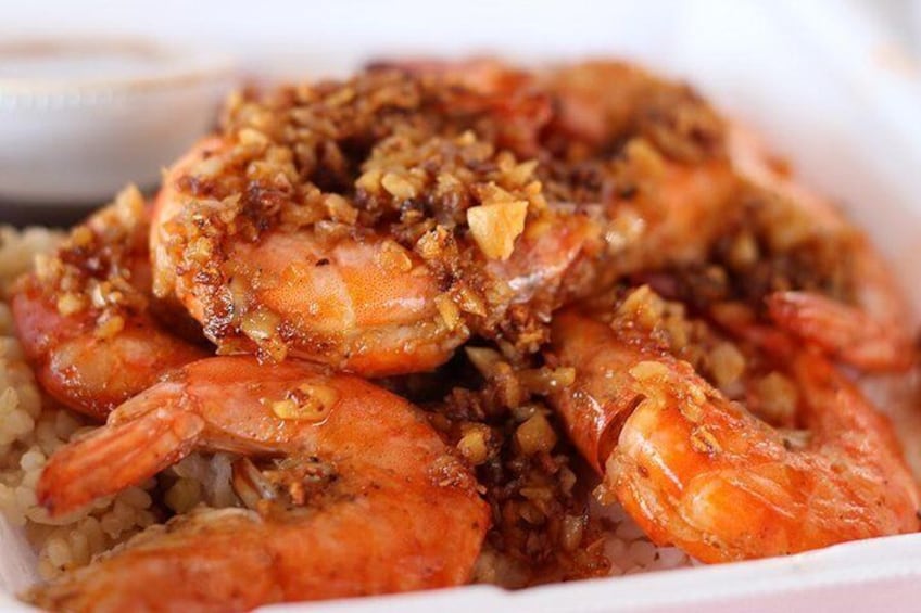 Well, you've got to be hungry by now? Don't worry, we've got you covered with succulent Kahuku shrimp. Garlic, Spicy, Lemon, Original... The famous Shrimp Trucks have it all! Non-seafood options too.