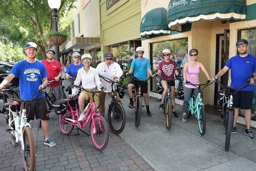 Ride an electric bicycle for a Historical Tour in Aiken