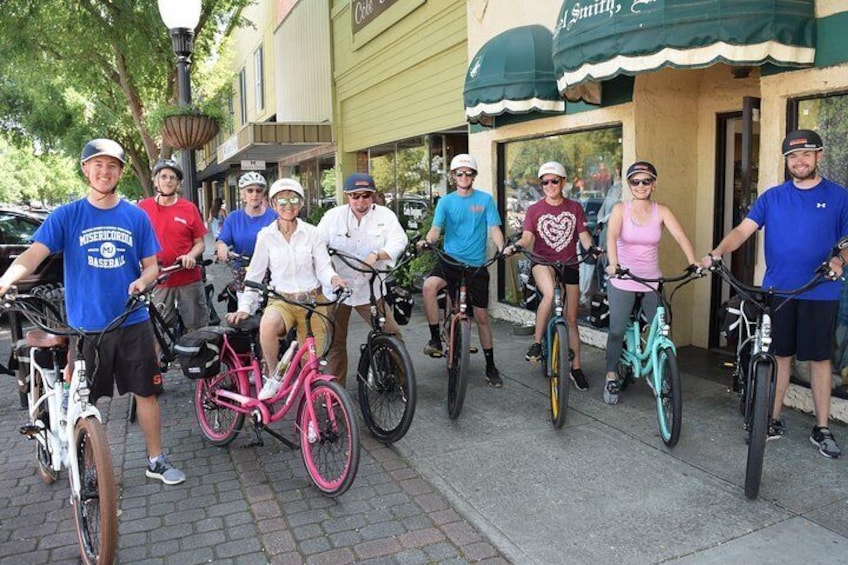 Ride an electric bicycle for a Historical Tour in Aiken