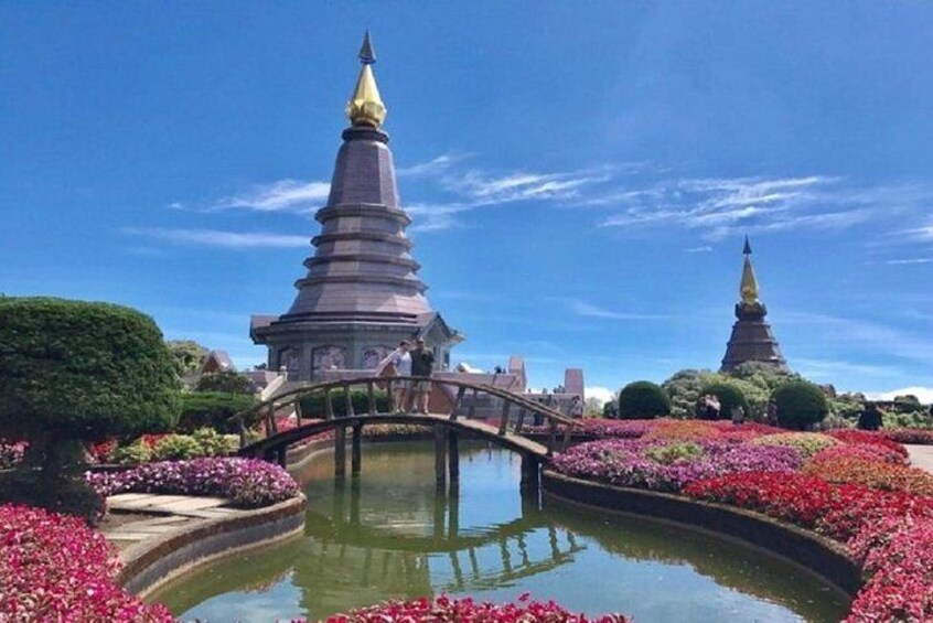 Doi Inthanon National Park, Waterfall and Royal Project from Chiang Mai
