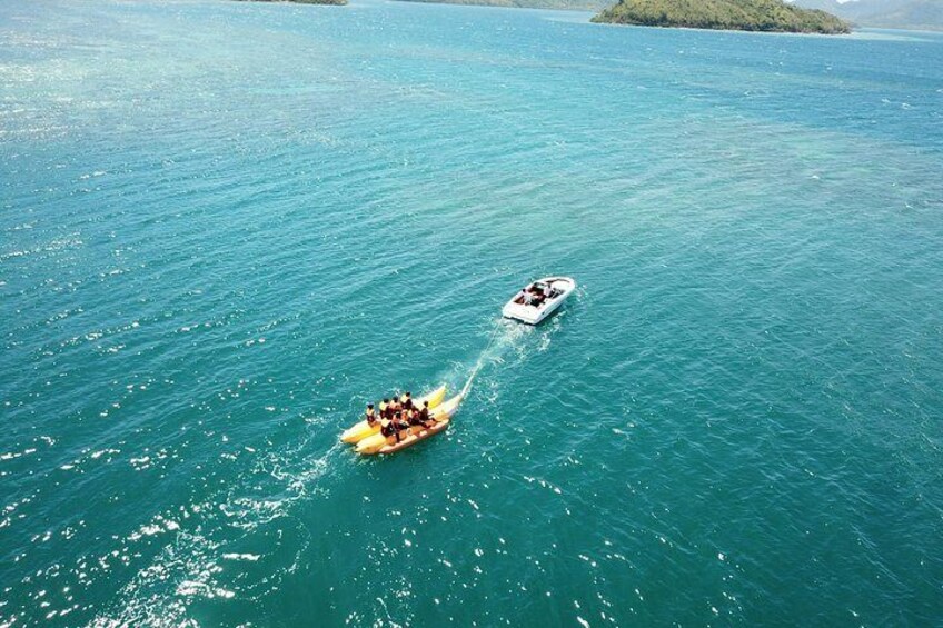 Banana Boat ride at Royal Island Watersports Coron Palawan