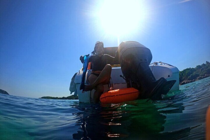 Private- Short snorkeling at Coral Mountain & North-East coral reef by speedboat