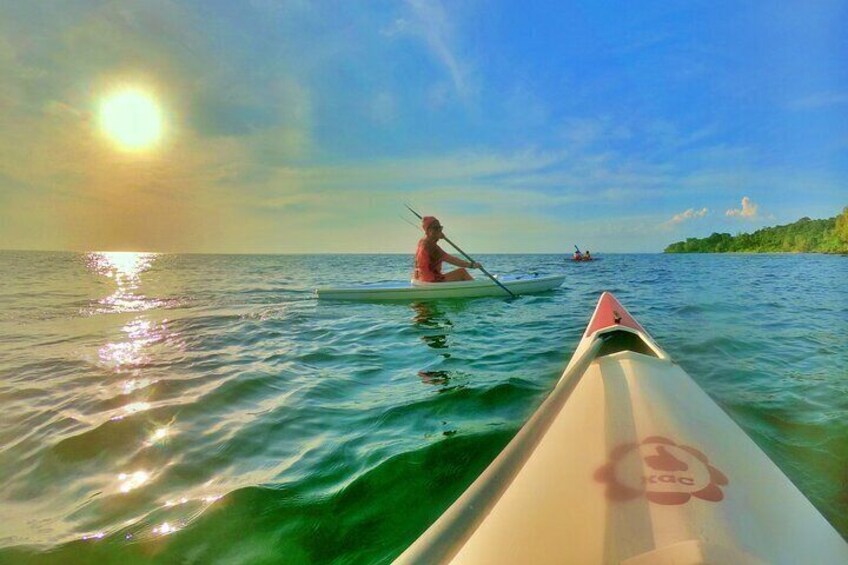 on the way of Paddling to Casuarina Beach 