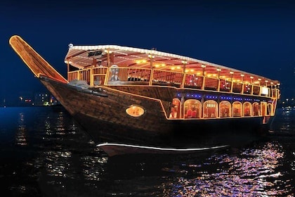 Abu Dhabi Dhow Dinner Cruise- Romantic Evening with Authentic Arabic Cuisin...