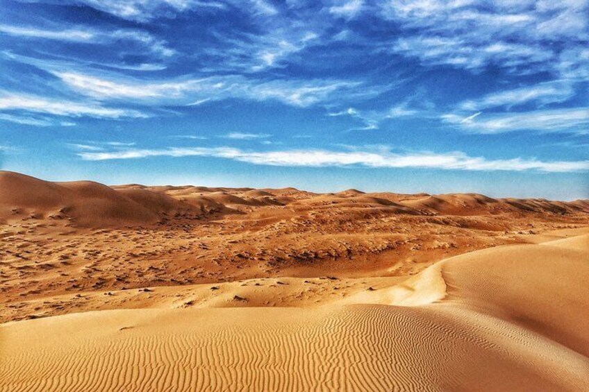 Desert Oasis Adventure: Wadi Shab, Bani Khalid & Camp