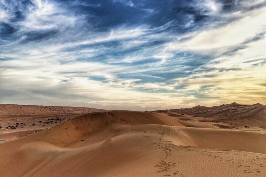 Desert Experience: Wahiba Sands & Wadi Bani Khalid Full-Day Tour