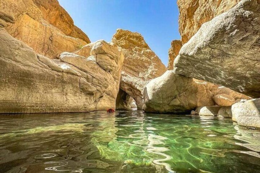 Desert Experience: Wahiba Sands & Wadi Bani Khalid Full-Day Tour