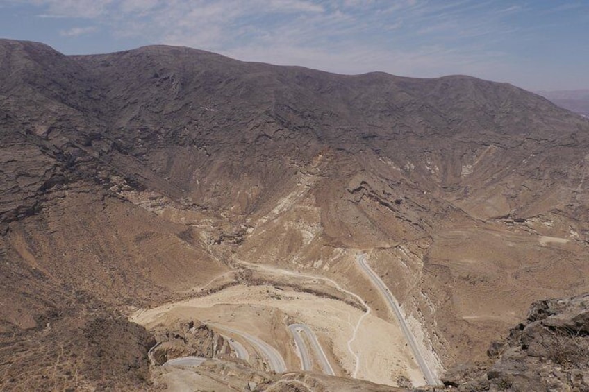 Hairpin bend road