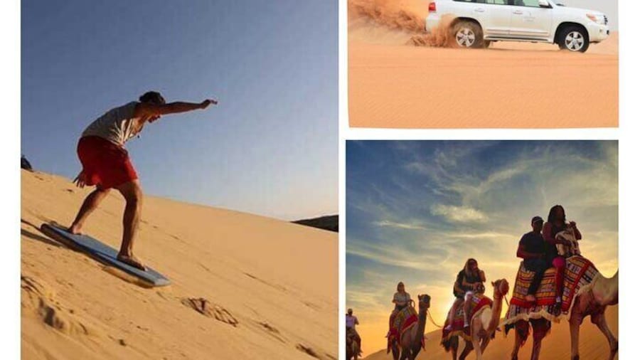 Dune Safari,Sand boarding, Camel ride, Sealine and Inlands sea