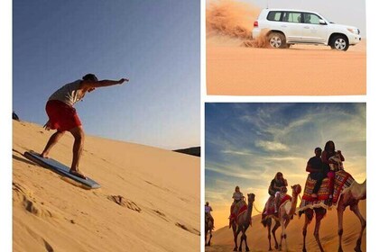Dune Safari,Sand boarding, Camel ride, Sealine and Inlands sea