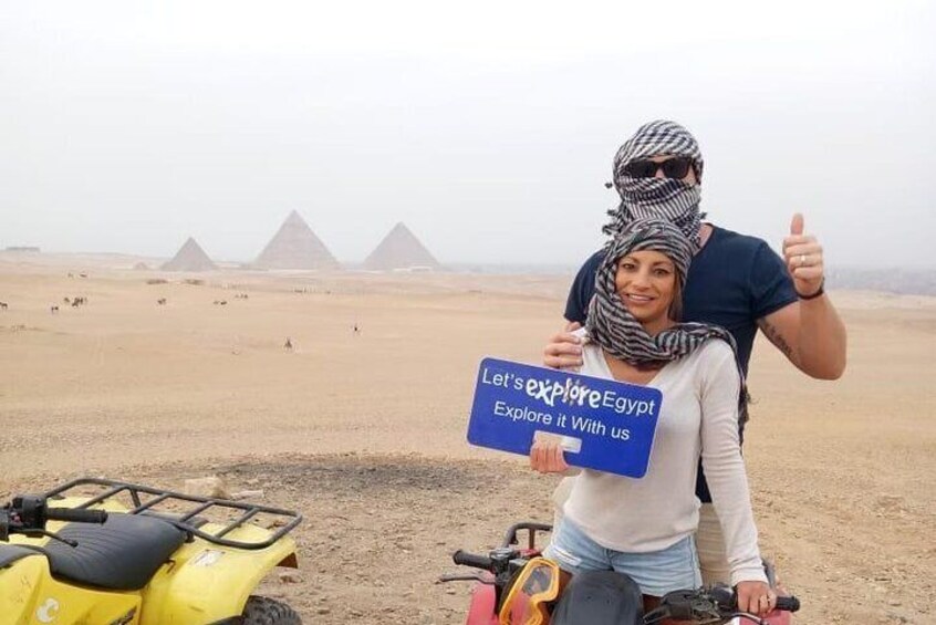 All inclusive Tour Giza Pyramids,Sphinx, Lunch,Quadbike,Camels