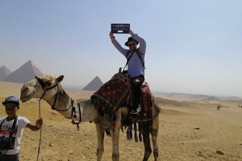 Top Rated Private Trip to Giza Pyramids,Sphinx,Camel-Ride,Lunch