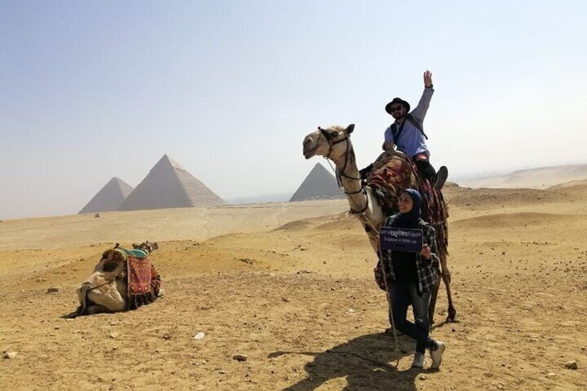 Top Rated Private Trip to Giza Pyramids,Sphinx,Camel-Ride,Lunch