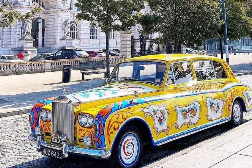 The Beats Tours Rolls Royce Phantom at our Pickup Location.
Opposite The Port of Liverpool Building