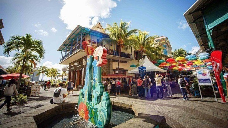 Caudan waterfront mall.
.