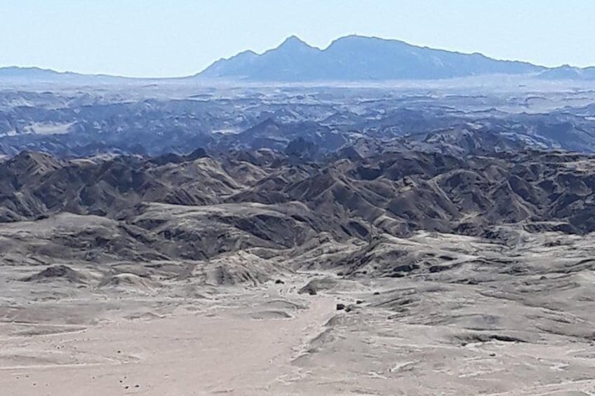 Roessing Mountain in the background of the 500 million year old Moonlandscape
