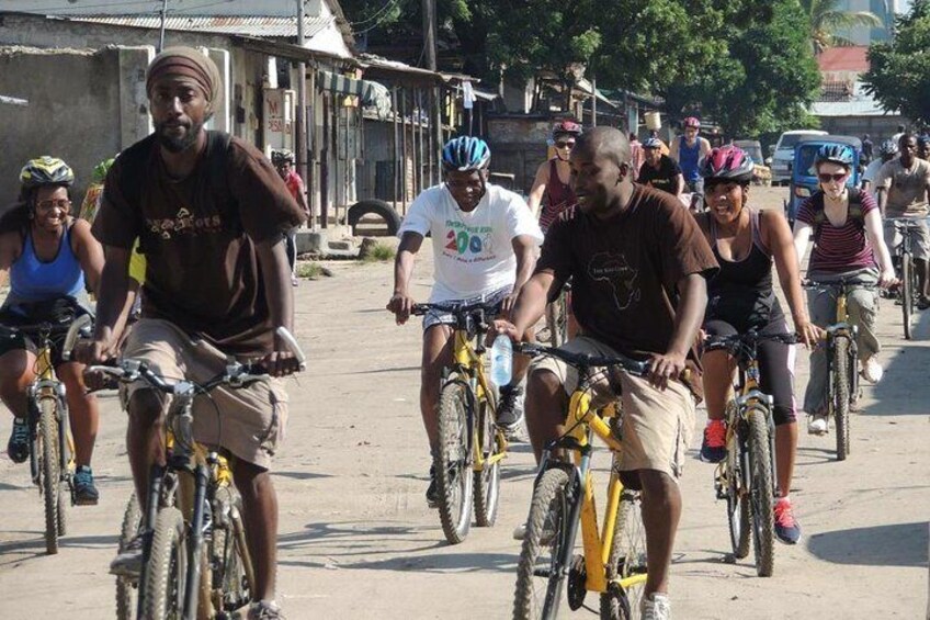 Dar es salaam reality tour by bicycle