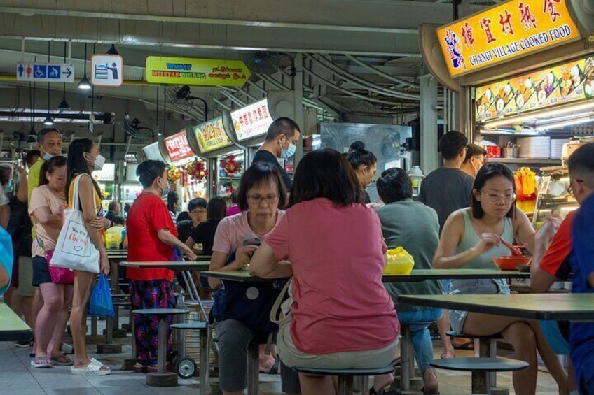 Take in the hawker vibe at the hawker centre