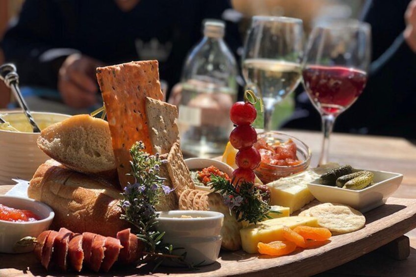 Optional Extra Wine and cheese at Gibbston Valley