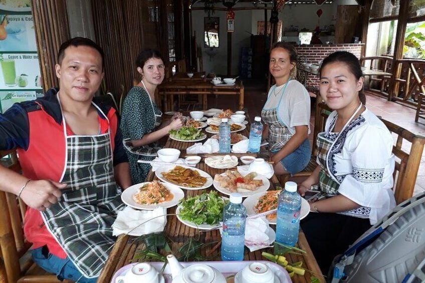 Hoi An Eco cooking class & Fishing tour by bamboo basket boat 