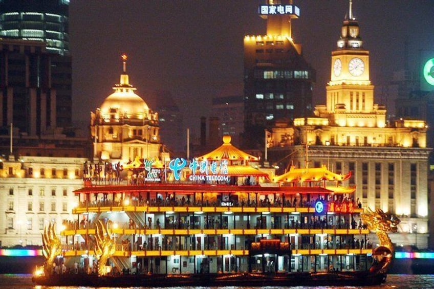 Huangpu River Cruise and Bund City Lights Evening Tour of Shanghai
